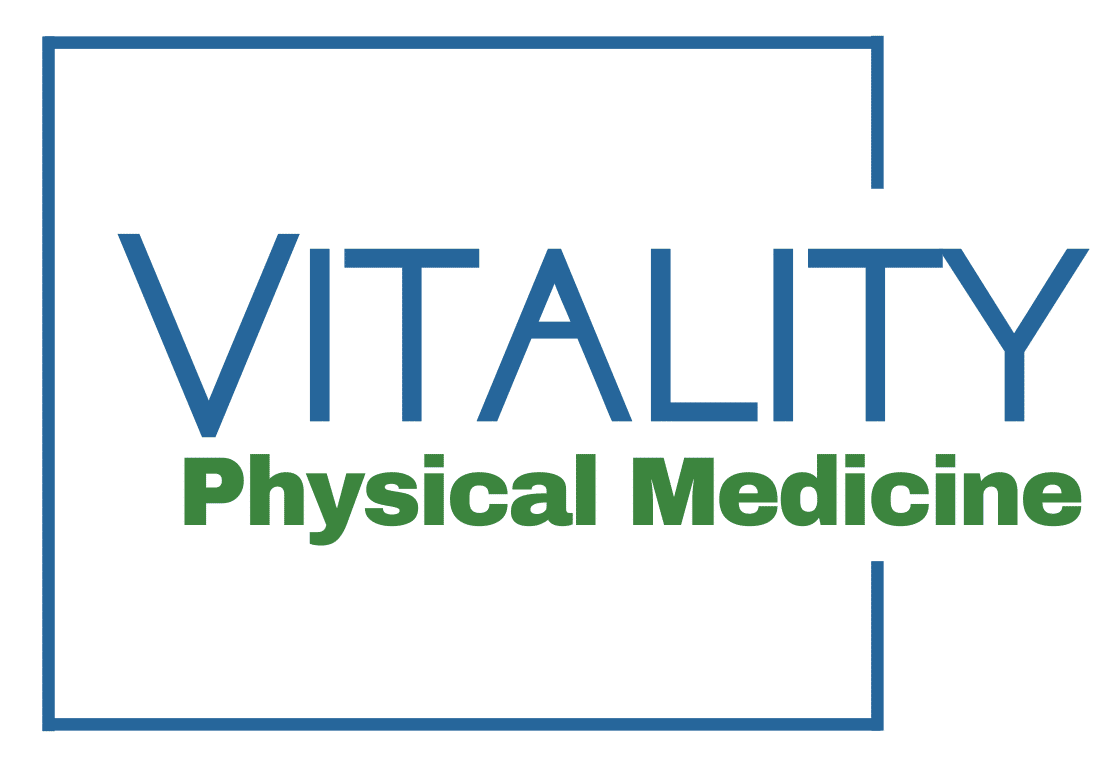 vitality physical medicine dr. Joseph Brooks Quad Cities Davenport Iowa logo